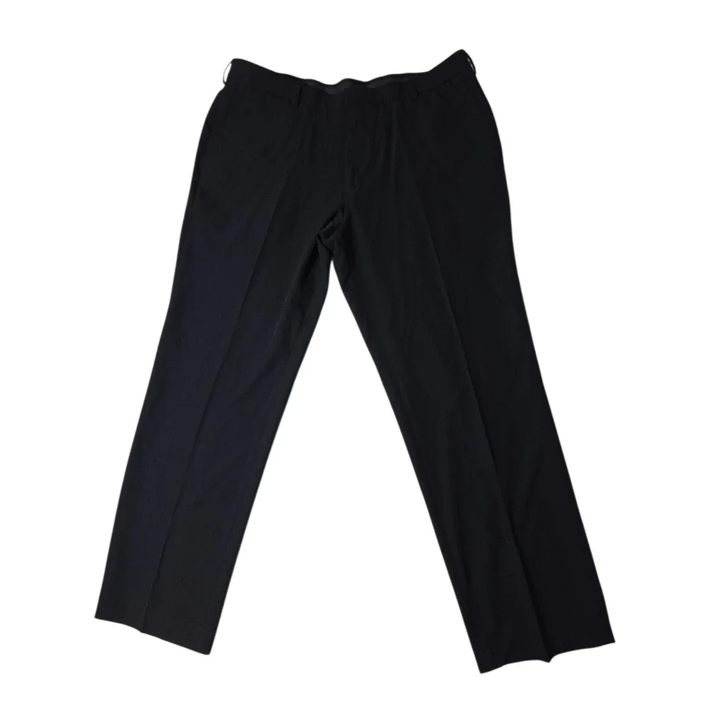 George Performance Dress Pants Stretch Black Wrinkle Resistant 38x30 NWT